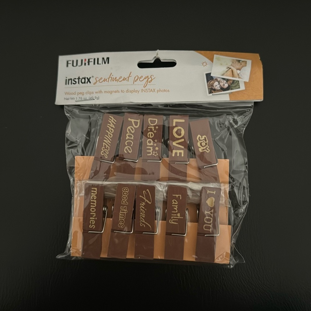 FujiFilm instax sentiment pegs